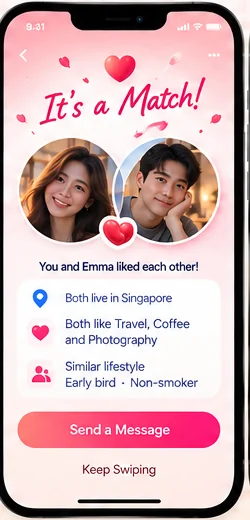 Concept matching screen